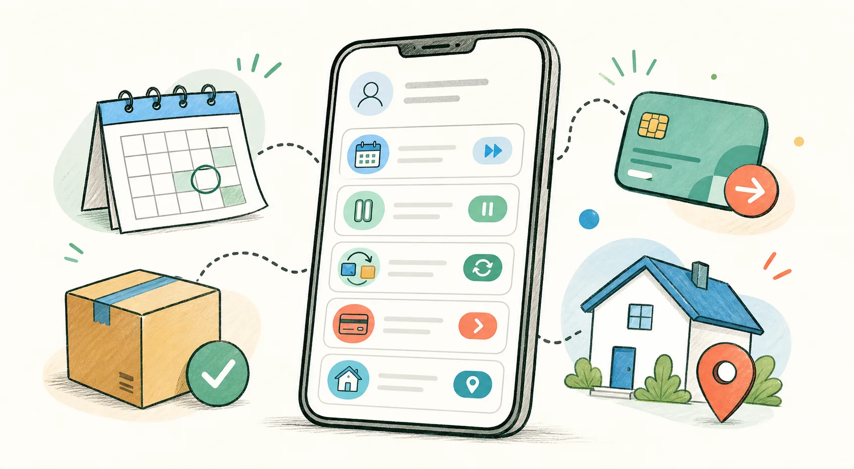 Customer self-service illustration