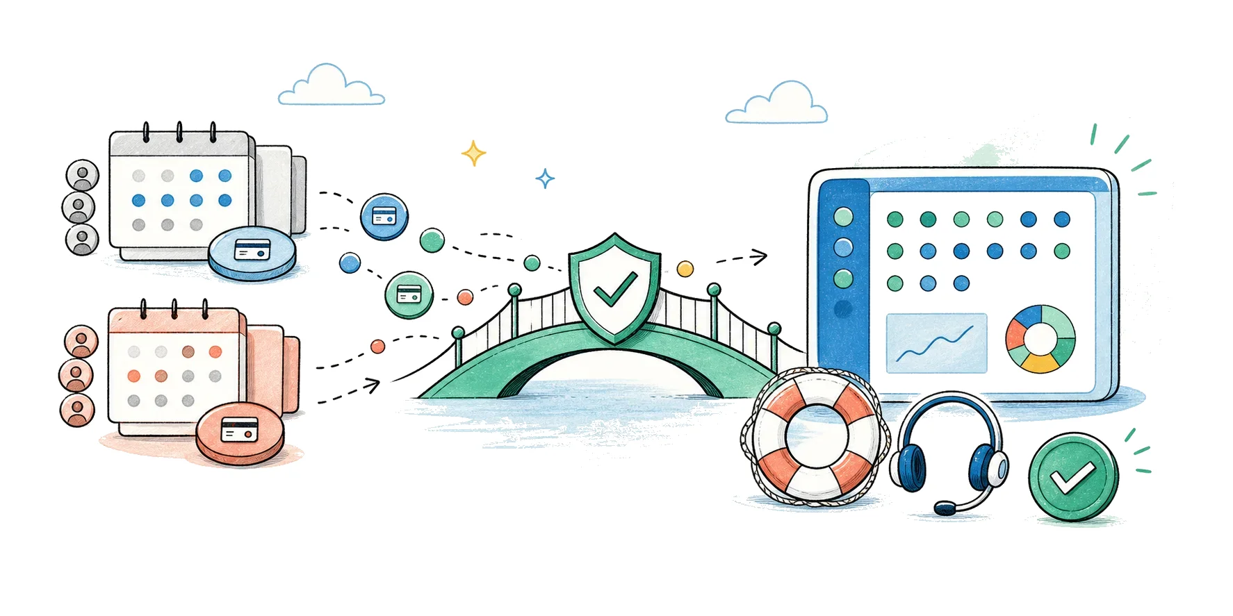 Subscription migration data mapping illustration