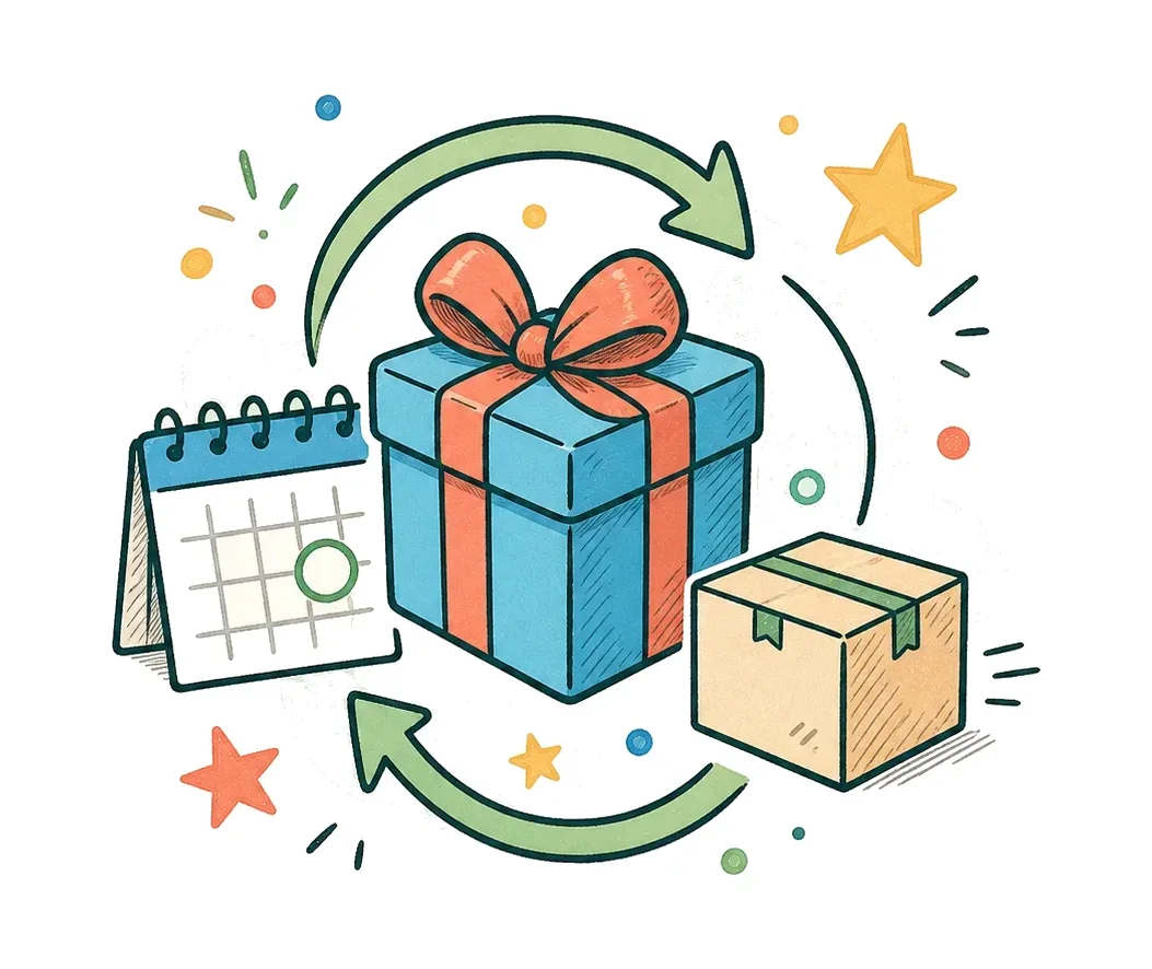 Gift subscription illustration